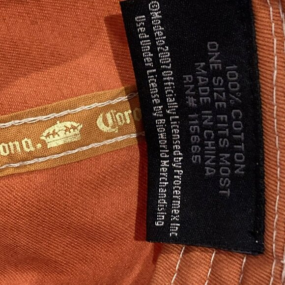 Corona extra Hat HTF Color 2007 Bio-Domes  Cap Bottle Opener Orange Worn Twice - Picture 6 of 10